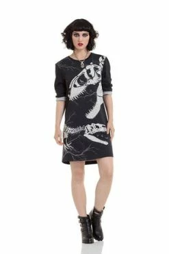 Jawbreaker Unisex Dino Bones Long Sleeve Sweatshirt -Cheap GOTHIC DRESSES Store unisex dino bones long sleeve sweatshirt jawbreaker 4 300x