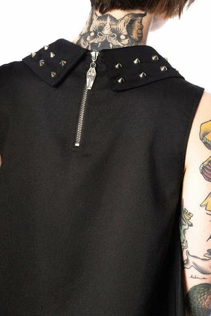 Banned Urban Vamp Collar Studs Dress 4 Banned Urban Vamp Collar Studs Dress - Image 4