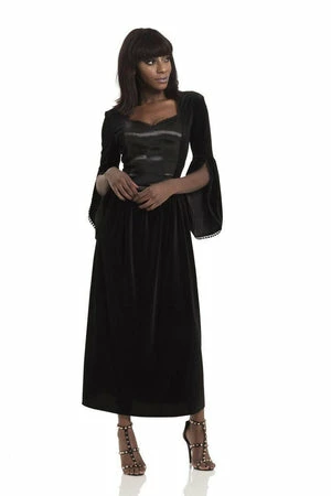 Jawbreaker Velvet & Satin Maiden Dress 3 Jawbreaker Velvet & Satin Maiden Dress - Image 3