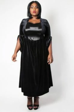 Jawbreaker Velvet & Satin Maiden Dress 11 Jawbreaker Velvet & Satin Maiden Dress -Cheap GOTHIC DRESSES Store velvet satin maiden dress jawbreaker 6 300x