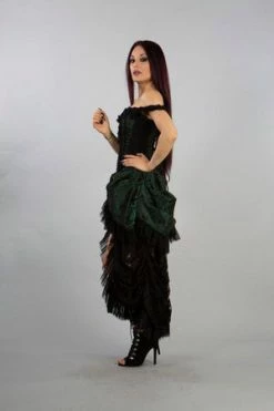 Burleska Versailles Corset Dress Green Scroll Brocade -Cheap GOTHIC DRESSES Store versailles corset dress green scroll brocade burleska 3 300x
