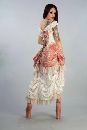 Burleska Versailles Corset Dress In Jacquard 2 Burleska Versailles Corset Dress In Jacquard - Image 2