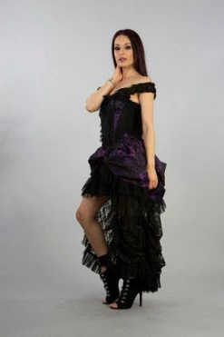 Burleska Versailles Corset Dress King Brocade With Black Lace -Cheap GOTHIC DRESSES Store versailles corset dress king brocade with black lace burleska 3 300x