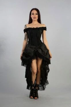 Burleska Versailles Corset Dress King Brocade With Black Lace -Cheap GOTHIC DRESSES Store versailles corset dress king brocade with black lace burleska 4 300x