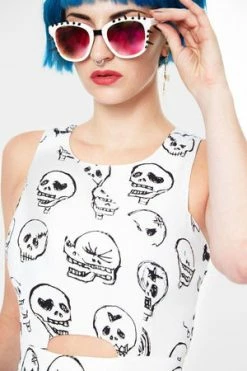 Jawbreaker Vertex Skulls Dress -Cheap GOTHIC DRESSES Store vertex skulls dress jawbreaker 3 300x