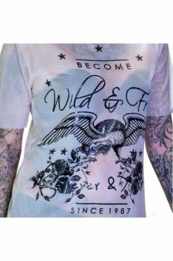 Dr Faust Wild Printed Mesh Oversized Top - Jaylene -Cheap GOTHIC DRESSES Store wild printed mesh oversized top jaylene dr faust 3 300x