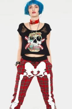 Jawbreaker Zombie Burger Lace Panel Top -Cheap GOTHIC DRESSES Store zombie burger lace panel top jawbreaker 3 300x