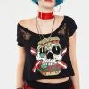 Jawbreaker Zombie Burger Lace Panel Top
