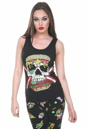 Jawbreaker Zombie Skull Burger Tie Back Top 5 Jawbreaker Zombie Skull Burger Tie Back Top - Image 5